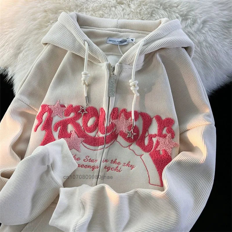 Japanese Y2k Zip Hoodies