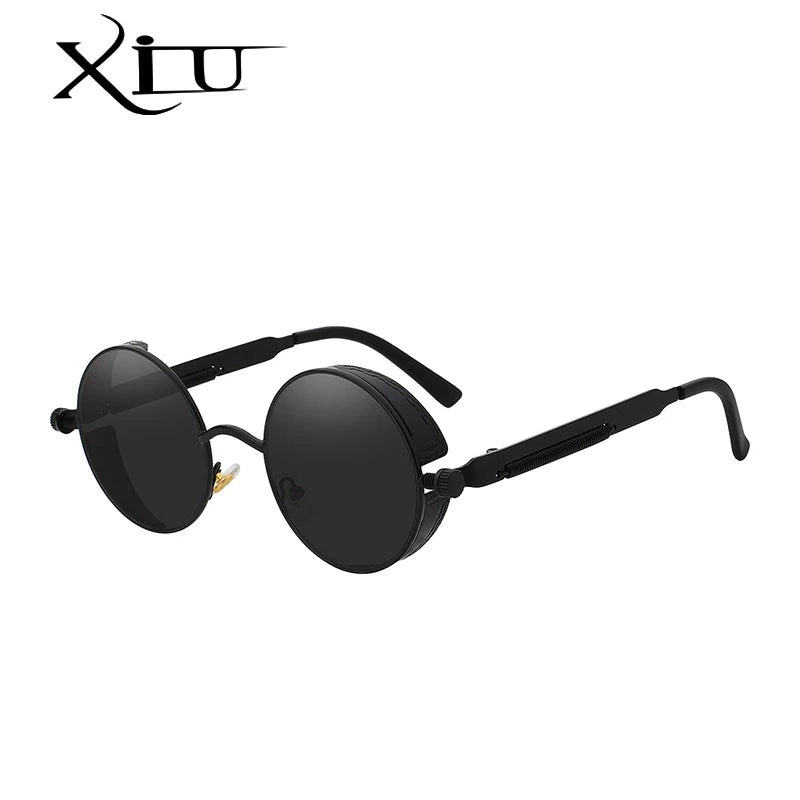 Round Gothic Steampunk Sunglasses